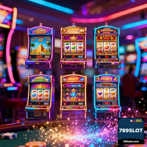 789slot slot machines row